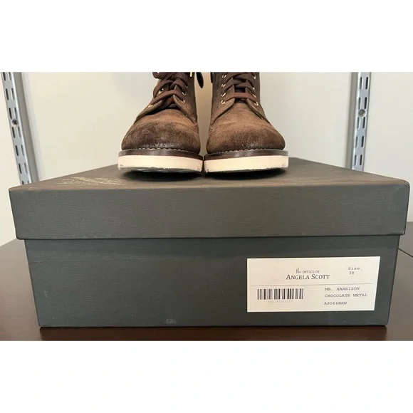 The Office Of  Angela Scott - Brown Suede Boots - Picture 8 of 13